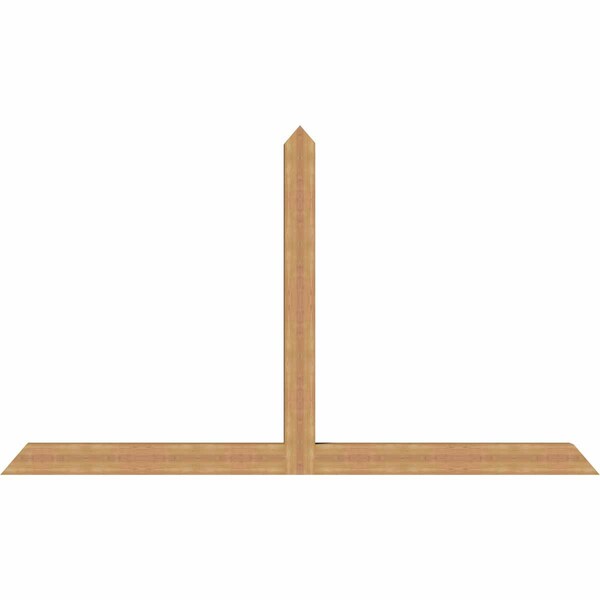 Ekena Millwork Portland Timber Gable Bracket, Western Red Cedar, 108"W x 63"H x 5 1/2"D x 5 1/2"F, 14/12 Pitch GBW108X63X0606POR00SWR - main